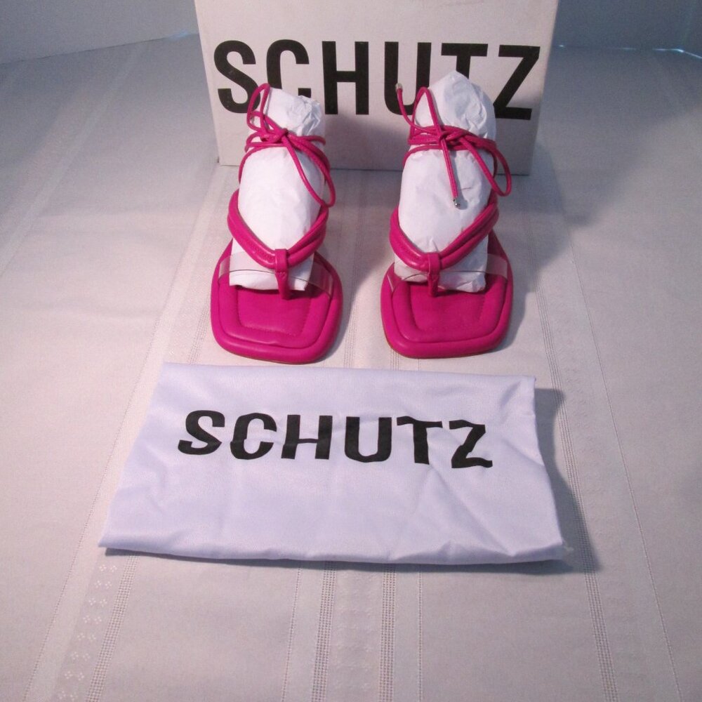 Schutz S-Meghan Hot Pink Strappy Sandal NIB Sz 6M - Picture 2 of 14
